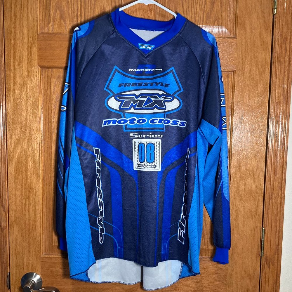 SX MX Moto Cross Dirt Bike 250 CC Classic Winner Men's XL Long Sleeve Shirt